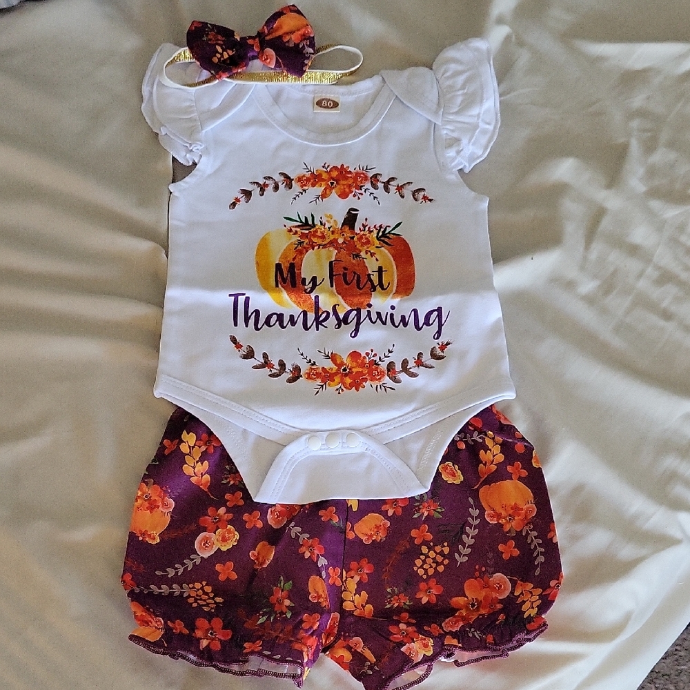 My First Thanksgiving Kids Matching Set